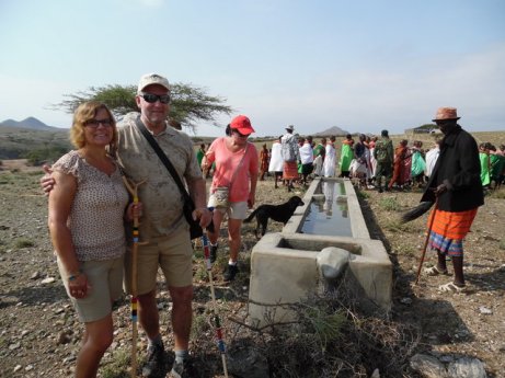 The Grevy Zebra and livestock trough .. We gave the community two years to make sure all animals wild and tame drink together!!